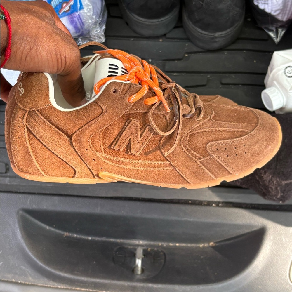 New Balance x Miu Miu 530 SL Suede Sneakers